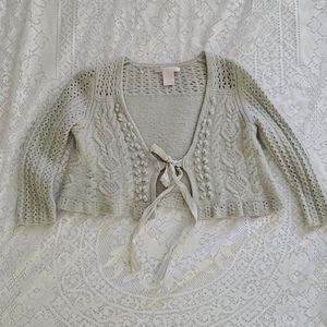 🩰Rebecca Taylor Wool Cropped Cardigan sweater